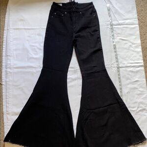 Free People Black Flared Jeans